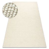 alfombra nepal 2100 naturales crema - lana de doble cara 80x150 cm