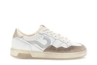 zapatillas de piel y ante con inserto laminado whitebege 41