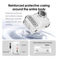 accesorios de camara startrc funda protectora de tpu para insta360 go ultra cubierta corporal con cuerda antiperdida