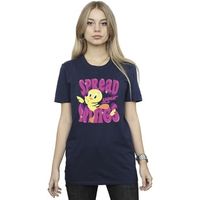dessins animes camiseta tweeday spread your wings para mujer