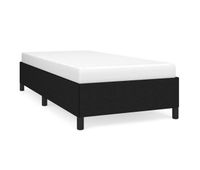 estructura de cama de tela negra 90x200 cm