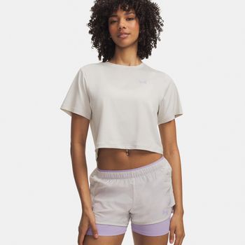 Under Armour Explor Trail Run Graphic  Camiseta de running Mujeres-blanco, lila