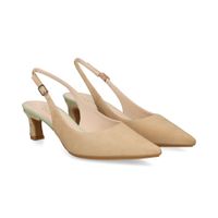 lodi zapatos de tacon medio mujer - beige talla 38