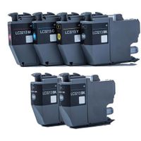 compatible multipack brother dcp-j774dw printer ink cartridges 6 pack -lc3213bk