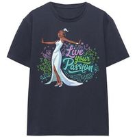 the princess and the frog camiseta live your passion para mujer