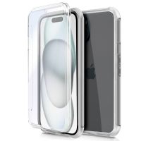 cool funda silicona 3d transparente frontaltrasera para iphone 15