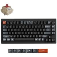 teclado keychron v1 ultra 8k mecanico inalambrico 75 rgb con knob y switches rojos