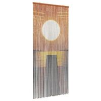 cortina de puerta insectos multicolor 200 x 90 cm bambu vidaxl