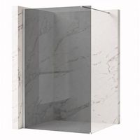 pared de la ducha rea flexi grey chrome 90