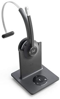 Cisco Auriculares 561, Auriculares inalámbricos DECT Simples para un Solo oído con Base multifuente para EE. UU. y Canadá, carbón, garantía Limitada de 1 año (CP-HS-WL-561-M-US=)