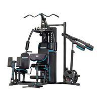 behumax - maquina multifuncion multigym 560 pro con elevacion vertical de rodillas y 13 funciones estructura de acero robusta sin anclaje al suelo para gimnasio domestico