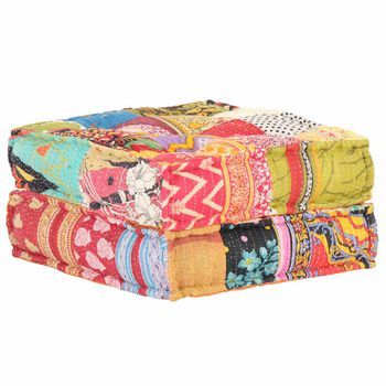 Puf Patchwork De Tela 60x70x36 Cm Vidaxl