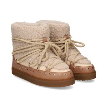 Inuikii Botines Planos Mujer - Blanco Talla 40