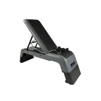 step  banco 2x1 antideslizante para aerobic fitness y zumba con mas de 20 configuraciones de posicion plataforma reclinable altura ajustable  fiuri
