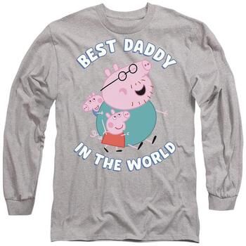 Dessins Animés Camiseta manga larga Best Daddy In The World para mujer