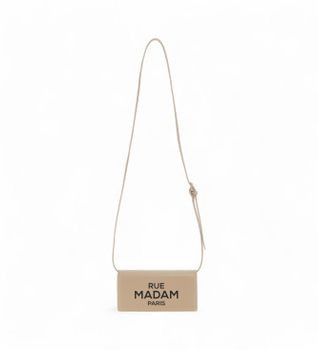 RUE MADAM PARIS para mujer. 1278 Bolso Icon Case taupe (OSFA), Casual, Poliuretano