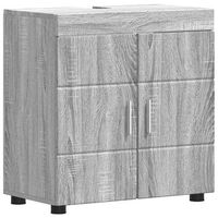 juego de muebles de bano tulum gris sonoma 60 x 34 x 63 cm vidaxl