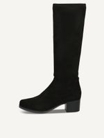caprice boots black made of textiles with block heel size 385