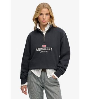 Superdry para mujer. W2012618A Sudadera Athletic Essential marino (M), Casual, Algodón