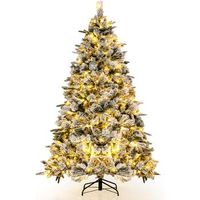 186cm arbol de navidad artificial con agujas de pino costway 120 x 120 x 186 cm
