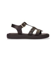 wonders para mujer ab-1567 sandalias de piel mousse negro 37 plano hebilla casual