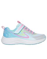 de skechers deportivo elastico y velcro -mult celeste