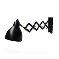 aplique de pared articulado metal negro