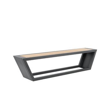 Kobon Set De Asiento De Acero Antracita - Made In Germany - 1 X Banco