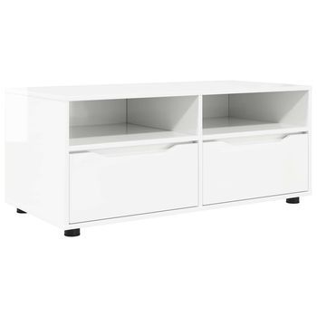 Gabinete De Tv 100 X 48 X 43 Cm Brillante Madera De Ingeniería Vidaxl