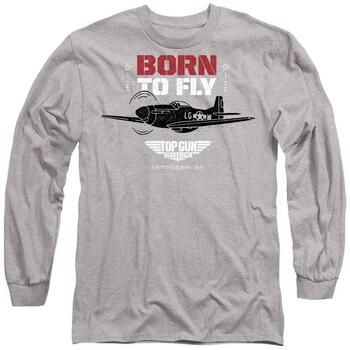 Top Gun Camiseta manga larga Born To Fly para mujer