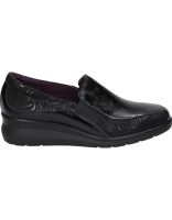 mocasines de piel con cuna para mujer pitillos 10730 negro 38