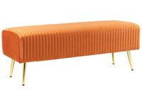 banco  terciopelo naranja