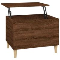 mesa de centromesa auxiliarmesa de cafe madera contrachapada roble marron 60x445x45 cm