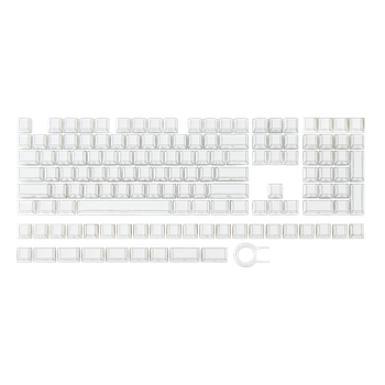 Juego de teclas EPOMAKER Phos, perfil Cherry de 138 teclas, teclas PBT+PC que brillan a través del teclado, para teclado con diseño ANSI 61/68/84/87/98/100/104/108