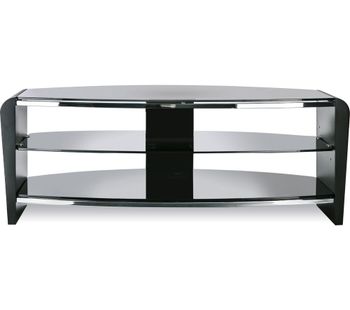 ALPHASON Francium 1100 TV Stand - Black, Black