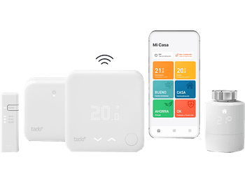 Termostato - Tado Pack kit termostato inalámbrico+ 1 Cabezal Termostático Inteligente, Blanco