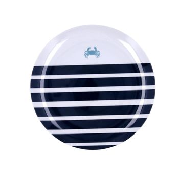 Plato melamina blanco 25 cm