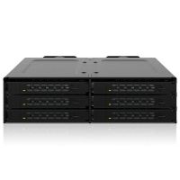 rack icy dock mb118vp-b para 6 ssd nvme u2u3 montaje 525 robusto
