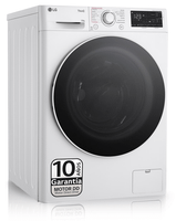lavadora carga frontal lg f4wr5510a0w 10 kg 1400 rpm a blanco