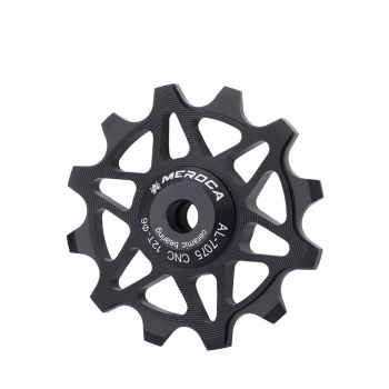 MEROCA 12/14T poleas cerámicas para bicicleta de aleación de aluminio ligero cambio de velocidad suave rueda guía de rod