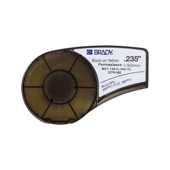 Brady M21-125-C-342-YL cinta termorretráctil negro sobre amarillo 6,00 mm x 2,10 m (original)