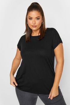 Camiseta Negra, Mujer Curvy Y Tallas Grandes, Yours