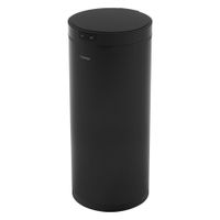 cubo de basura con sensor de movimiento 40l de acero negro