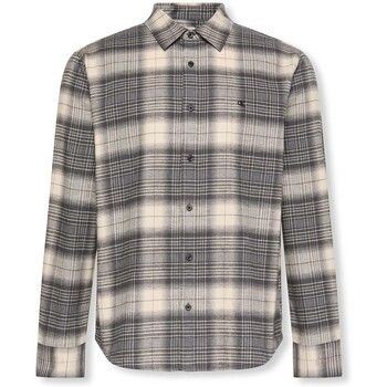 Calvin Klein Jeans Camisa manga larga Ls Brushed Plaid Eas para hombre