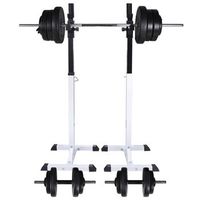 soporte de pesas con pesas y mancuernas 605 kg vidaxl