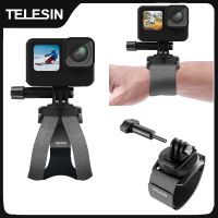 telesin-correa de muneca de mano con rotacion de 360 grados montaje de ajuste rapido para gopro hero 13 12 11 10 9 8 7 insta360 osmo action sjcam eken