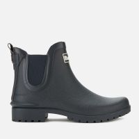 barbour womens wilton chelsea wellies - navy - uk 4