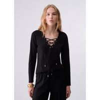 liu jo tops y camisetas t-shirt con cordones para mujer