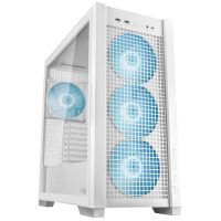 asus tuf gaming gt302 argb midi tower eatx cristal templado usb-c blanca