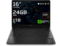 portatil gaming - hp omen 16-ap0050ns copilotpc 16 wqxga amd ryzen ai 7 350 50 tops 24gb ram 1tb ssd geforce rtx 5070 sin sistema operativo